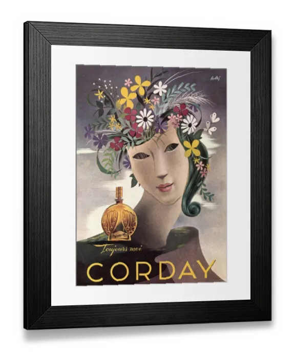 Framed Print : 1930s France corday tourjours moi womens Framed Print : 1930s France corday tourjours moi womens