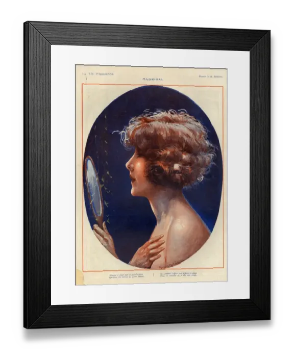 Framed Print : 1920s France La Vie Parisienne Magazine Plate