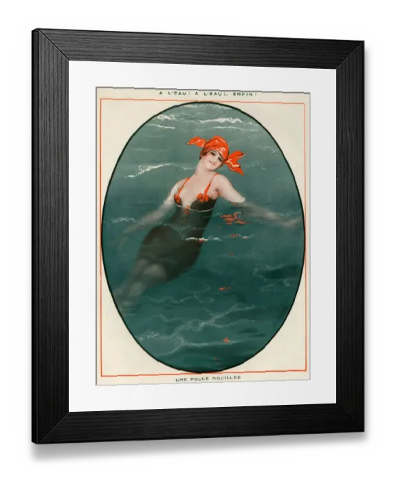 Framed Print : 1920s France La Vie Parisienne Magazine Plate Framed Print : 1920s France La Vie Parisienne Magazine Plate
