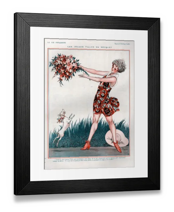 Framed Print : 1920s, France, La Vie Parisienne, Magazine Plate Framed Print : 1920s, France, La Vie Parisienne, Magazine Plate