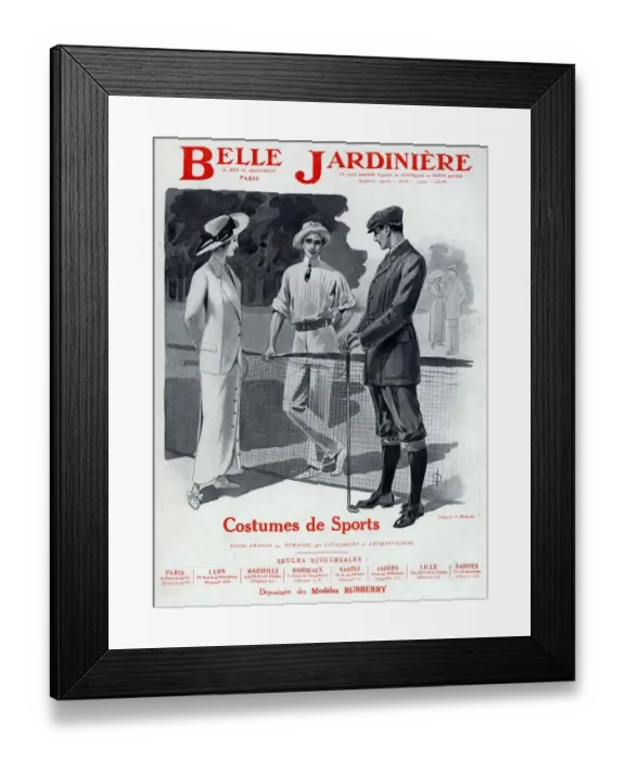 Framed Print : Belle Jardiniere 1912 1910s France department mens womens mens Framed Print : Belle Jardiniere 1912 1910s France department mens womens mens