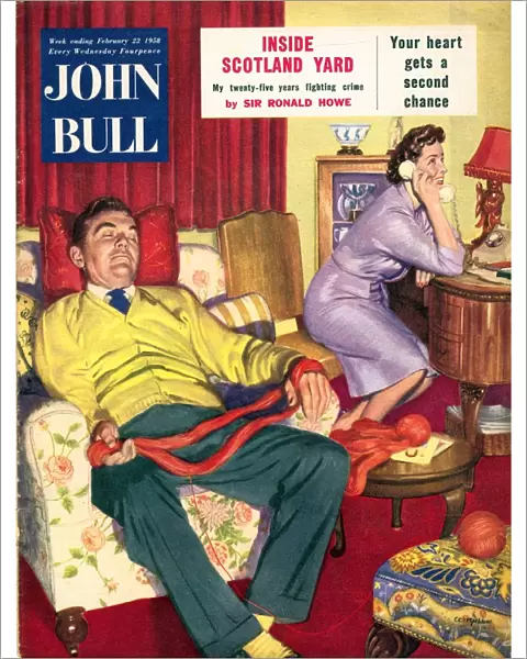 John Bull 1950s UK sleep sleeping knitt magazines