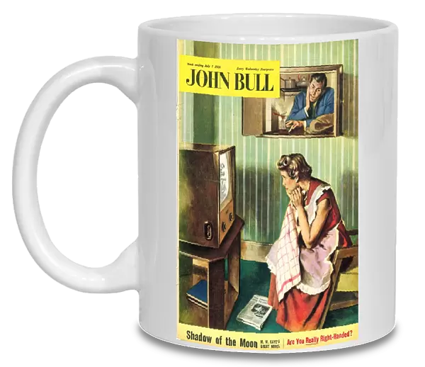 John Bull 1950s UK people watching televisions magazines