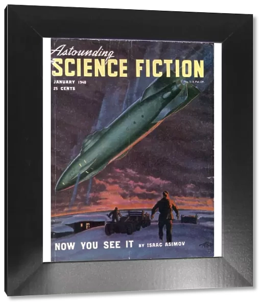 Astounding 1940s USA space ships aliens pulp fiction ufos magazines nautical