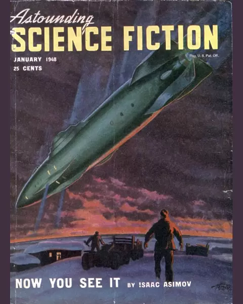 Astounding 1940s USA space ships aliens pulp fiction ufos magazines nautical