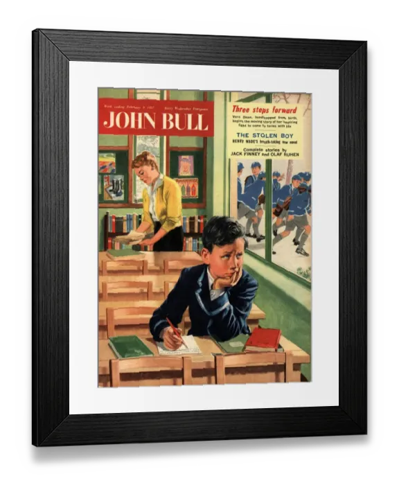 Framed Print : John Bull 1957 1950s UK naughty children schools magazines Framed Print : John Bull 1957 1950s UK naughty children schools magazines