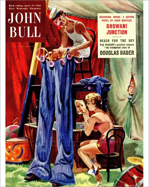 John Bull 1950s UK clowns magazines