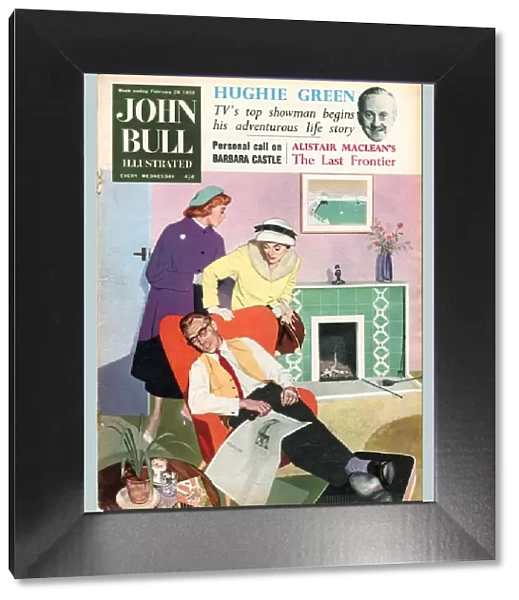 John Bull 1959 1950s UK sleep fires magazines sleeping