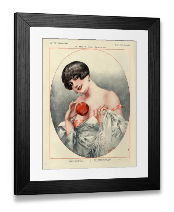 Framed Print : 1920s, France, La Vie Parisienne, Magazine Plate Framed Print : 1920s, France, La Vie Parisienne, Magazine Plate