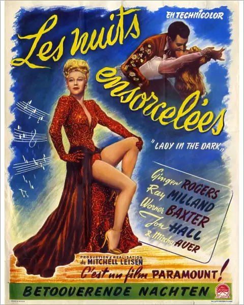 Lady In The Dark 1944 1940s France Ginger Rogers, Ray Milland musicals