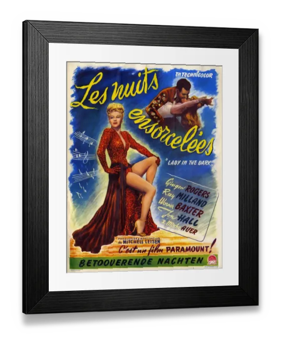 Framed Print : Lady In The Dark 1944 1940s France Ginger Rogers, Ray Milland musicals Framed Print : Lady In The Dark 1944 1940s France Ginger Rogers, Ray Milland musicals
