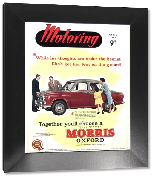 Motoring 1958 1950s UK cars morris oxford magazines family