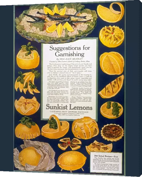 1920s USA lemons fruit
