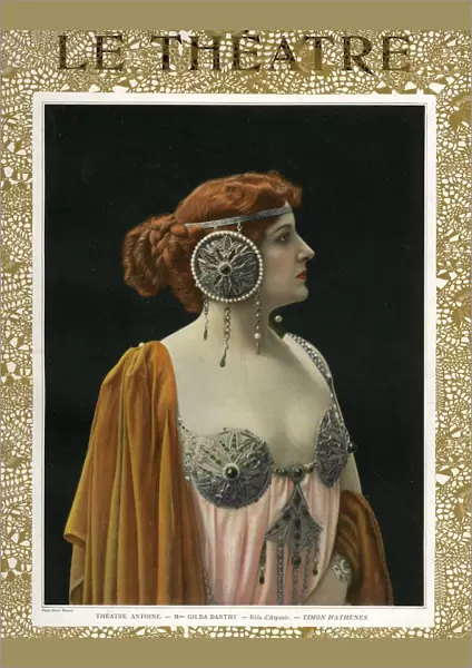 Le Theatre 1907 1900s France humour womens headdresses portraits magazines
