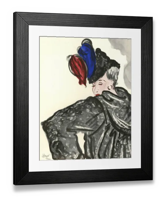Framed Print : Womens Fashion 1930s 1939 1930s UK portraits womens hats Framed Print : Womens Fashion 1930s 1939 1930s UK portraits womens hats