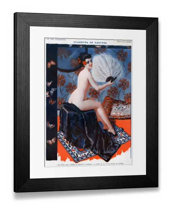 Framed Print : 1920s France La Vie Parisienne Magazine Plate Framed Print : 1920s France La Vie Parisienne Magazine Plate