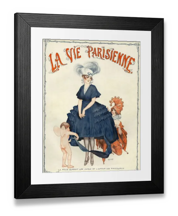 Framed Print : La Vie Parisienne 1916 1910s France Herouard magazines cherubs dressmaking alterations Framed Print : La Vie Parisienne 1916 1910s France Herouard magazines cherubs dressmaking alterations
