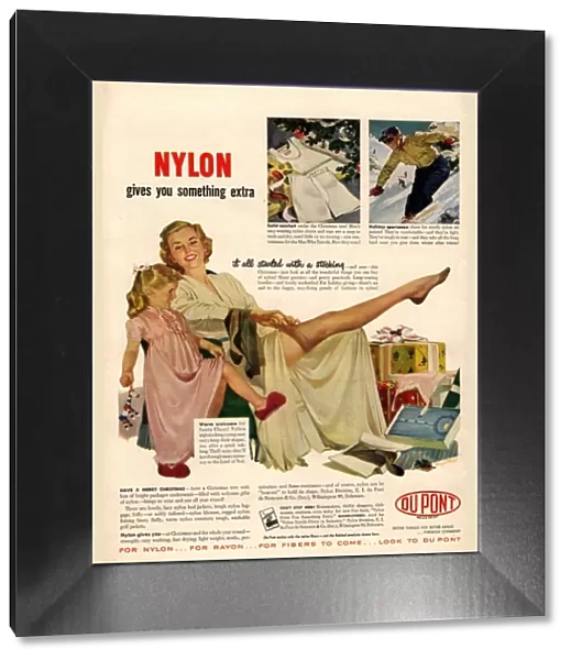 Nylon by DuPont 1940s USA nylons stockings hosiery