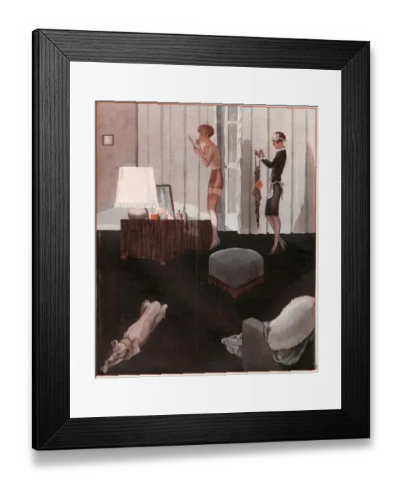 Framed Print : 1920s, France, La Vie Parisienne, Magazine Plate Framed Print : 1920s, France, La Vie Parisienne, Magazine Plate