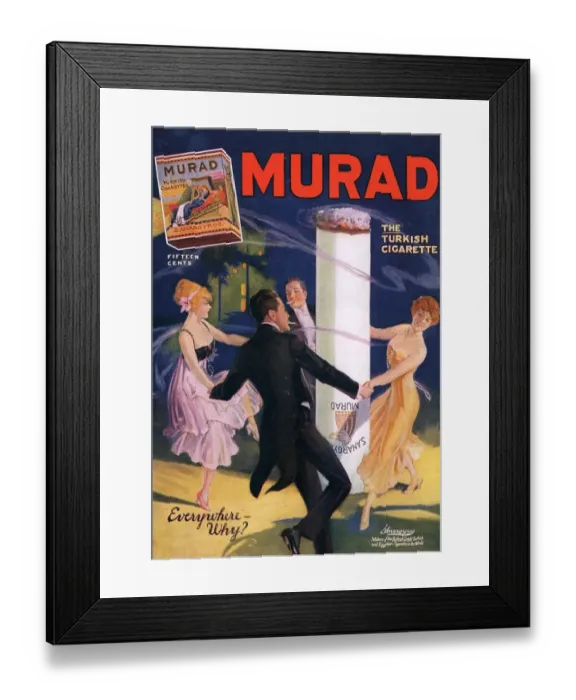 Framed Print : Murad 1910s USA turkish phallic symbols Framed Print : Murad 1910s USA turkish phallic symbols