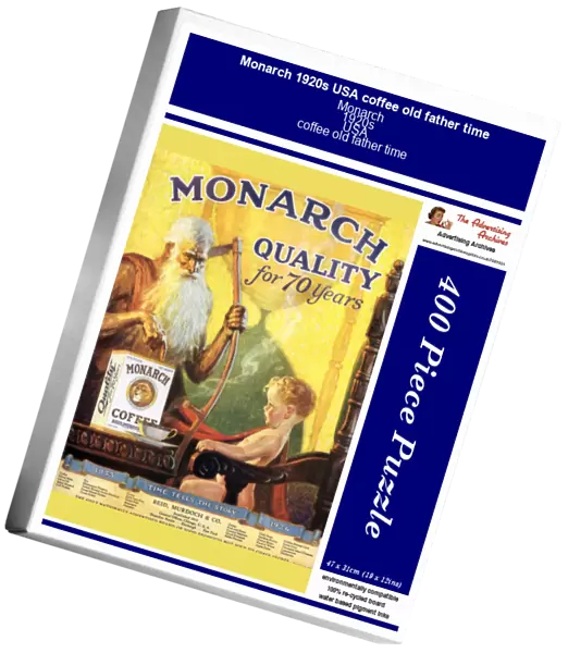 Monarch 1920s USA coffee old father time