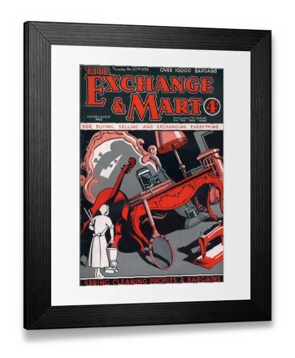 Framed Print : The Exchange and Mart 1930s UK magazines Framed Print : The Exchange and Mart 1930s UK magazines
