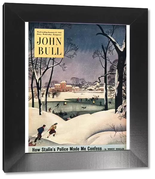 John Bull 1952 1950s UK winter snow ice cold the countryside magazines