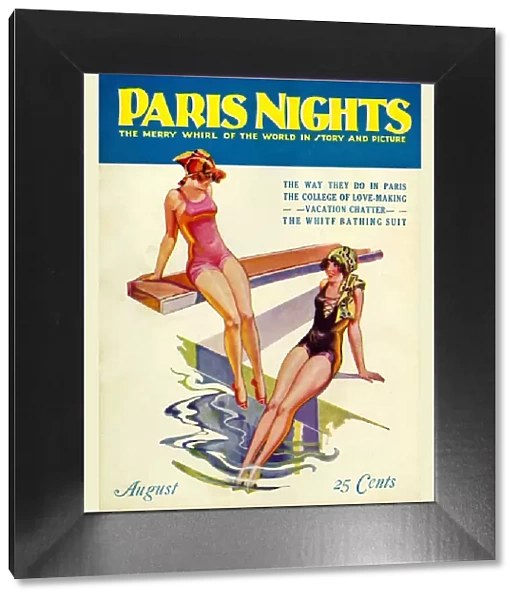 Paris Nights 1928 1920s USA swimwear swimming swimsuits pools diving boards glamour