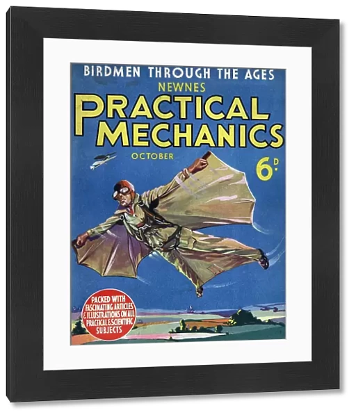 The Practical Mechanics 1930s UK bird man bird-man birdman visions of the future