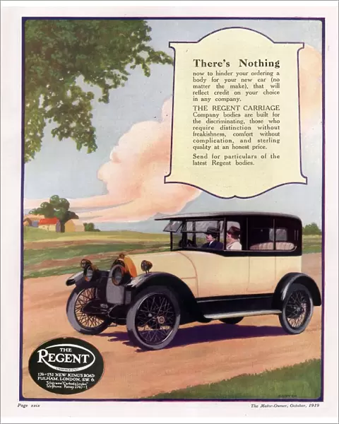 The Regent 1919 1910s UK cars