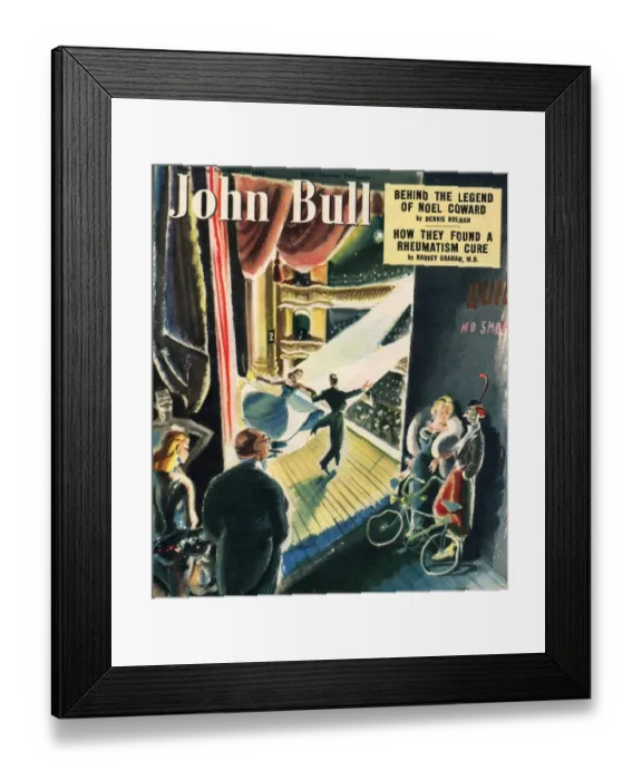 Framed Print : John Bull 1949 1940s UK music hall magazines Framed Print : John Bull 1949 1940s UK music hall magazines