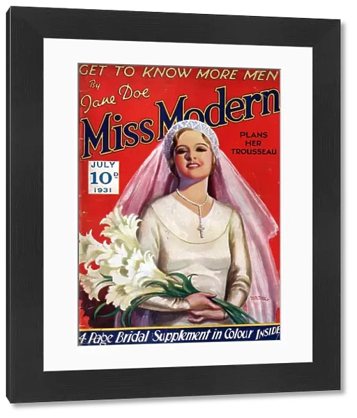 Miss Modern 1931 1930s UK brides weddings magazines