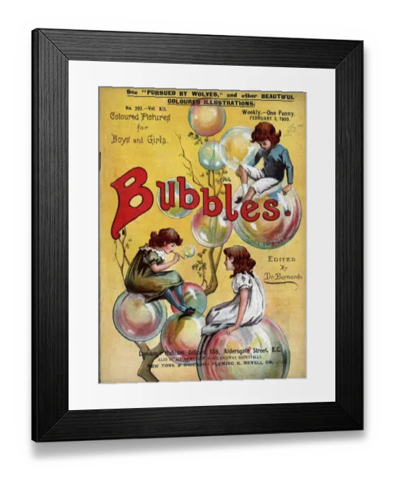 Framed Print : Bubbles 1900 1900s UK magazines Framed Print : Bubbles 1900 1900s UK magazines