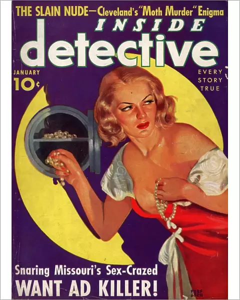 Inside Detectives 1930s USA pulp fiction magazines