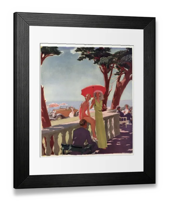 Framed Print : Ford 1930s UK cars womens v8 swimwear bathing costumes