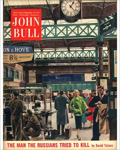 John Bull 1954 1950s UK railways stations magazines