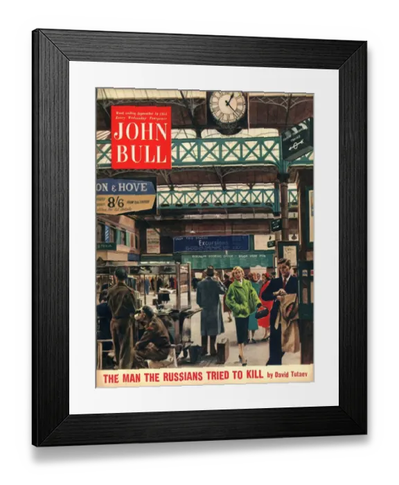 Framed Print : John Bull 1954 1950s UK railways stations magazines Framed Print : John Bull 1954 1950s UK railways stations magazines