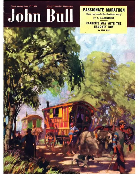 John Bull 1950 1950s UK gypsies caravans gypsy magazines