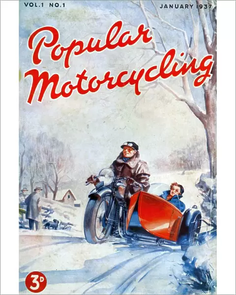 Popular Motorcycling 1937 1930s UK cars motorbikes motorcycles first issue magazines