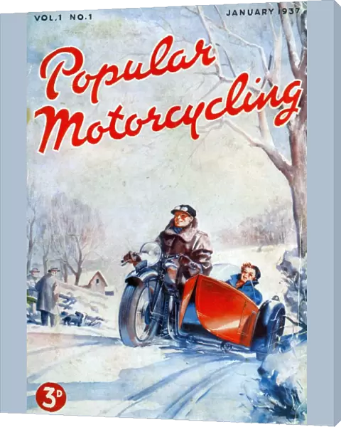 Popular Motorcycling 1937 1930s UK cars motorbikes motorcycles first issue magazines