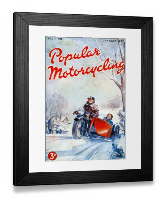 Framed Print : Popular Motorcycling 1937 1930s UK cars motorbikes motorcycles first issue magazines Framed Print : Popular Motorcycling 1937 1930s UK cars motorbikes motorcycles first issue magazines