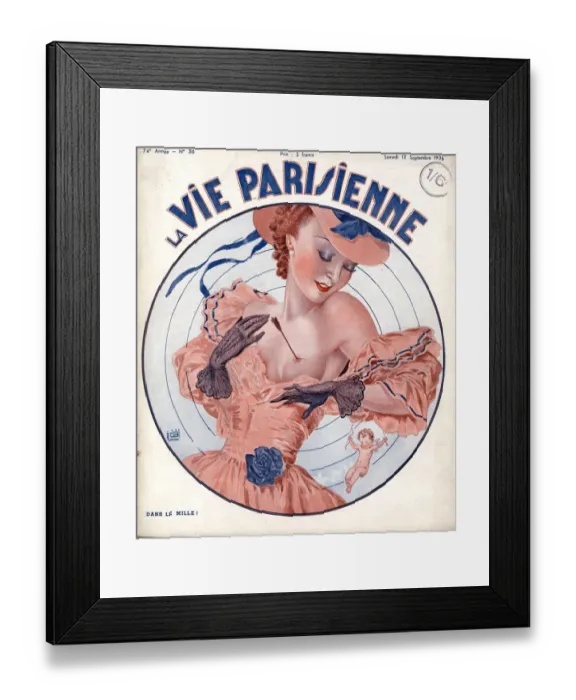 Framed Print : La Vie Parisienne 1930s France magazines Framed Print : La Vie Parisienne 1930s France magazines