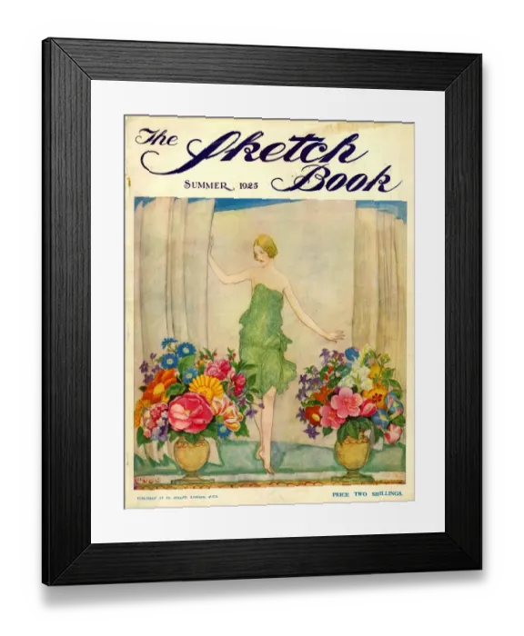 Framed Print : The Sketch Book 1925 1920s UK womens flowers magazines horticulture Framed Print : The Sketch Book 1925 1920s UK womens flowers magazines horticulture