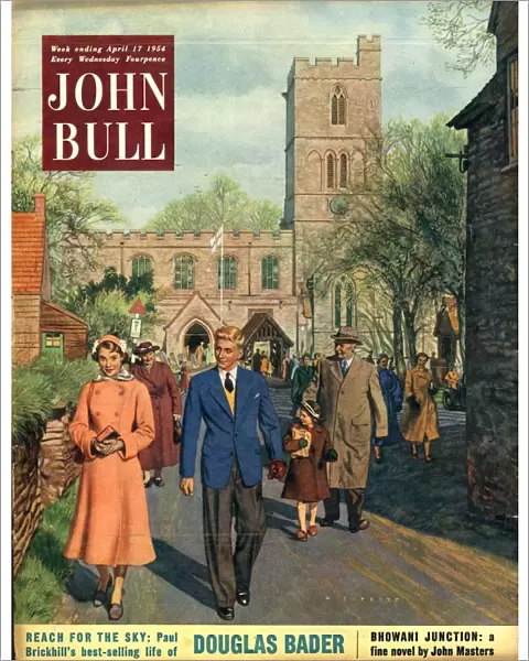 John Bull 1954 1950s UK churches villages magazines family