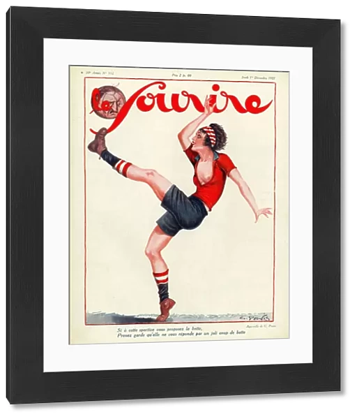 Le Sourire 1927 1920s France football soccer glamour magazines