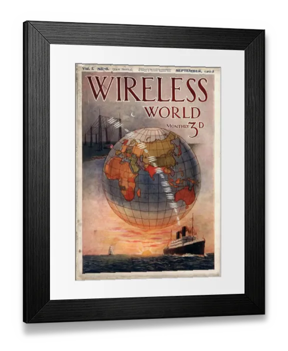 Framed Print : Wireless world 1916 1910s UK radios magazines Framed Print : Wireless world 1916 1910s UK radios magazines