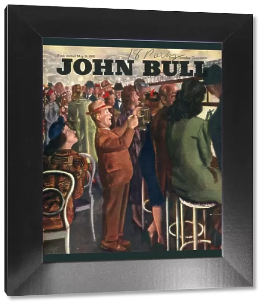 John Bull 1946 1940s UK pubs bars alcoholic short men queues magazines