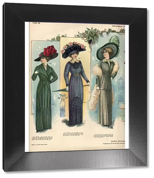 1910 1910s USA womens hats