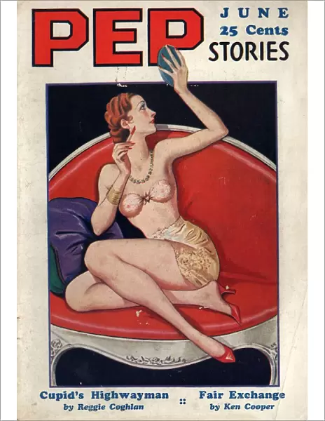 Pep Stories 1930s USA glamour pin-ups pulp fiction magazines mens