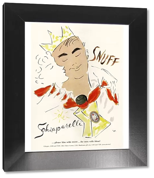 Schiaparelli Snuff 1950s USA mens fragrance cologne gifts presents smell
